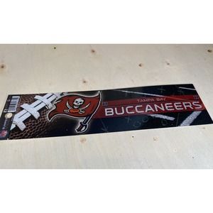 Tampa Bay Buccaneers Bumper Sticker Football NFL Brand Glitter Design Licensed
